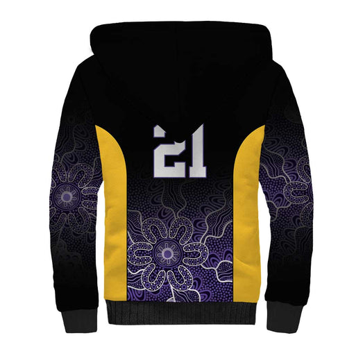 Basketball Custom Sydney Sherpa Hoodie Simple Australian Dot Art - Aussie Hoodie