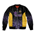 Basketball Custom Sydney Sleeve Zip Bomber Jacket Simple Australian Dot Art - Aussie Hoodie
