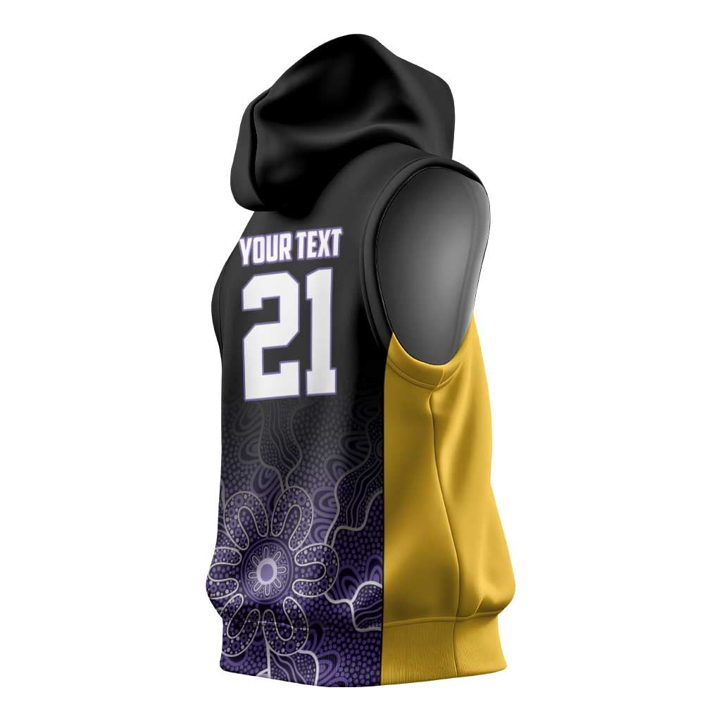 Basketball Custom Sydney Sleeveless Hoodie Simple Australian Dot Art - Aussie Hoodie