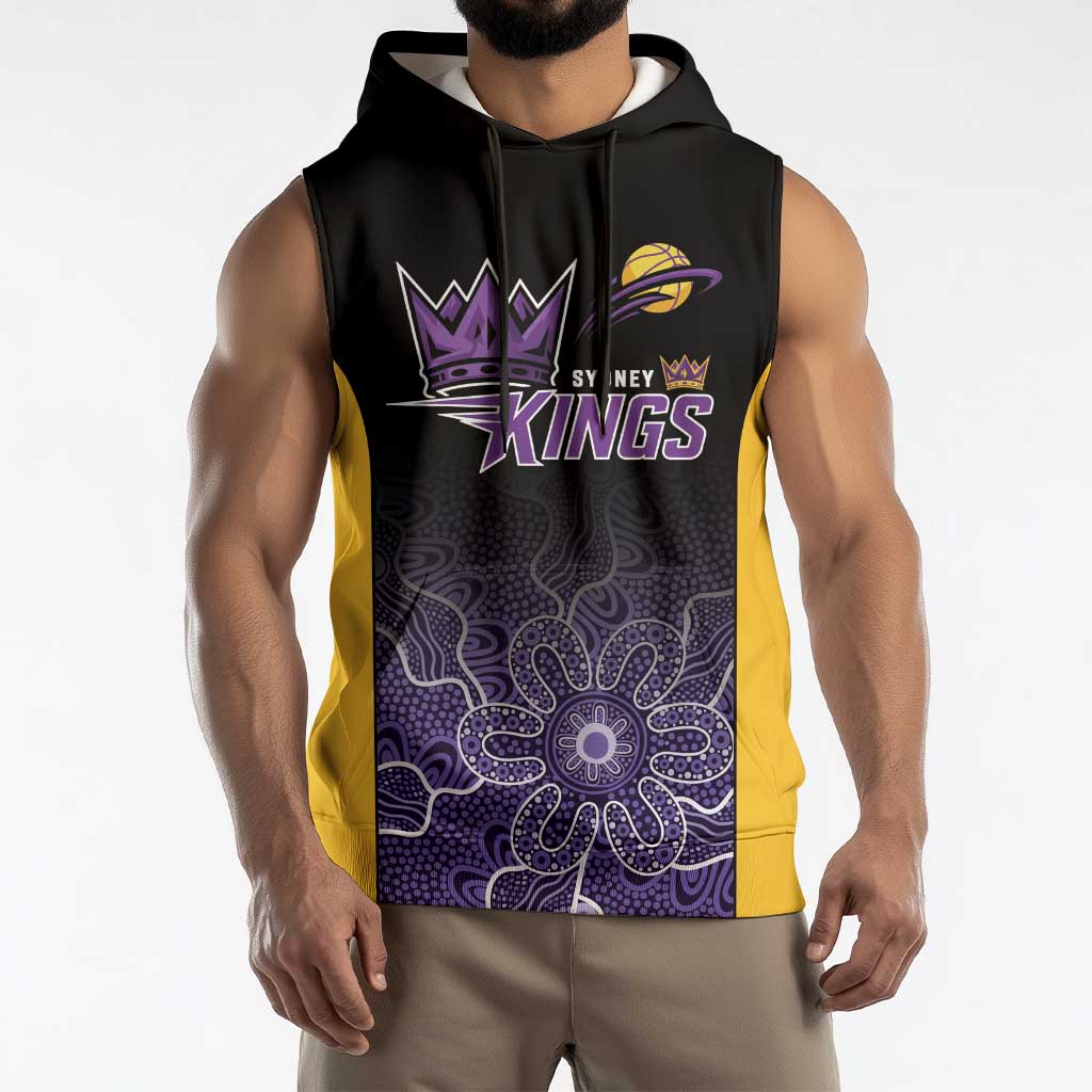 Basketball Custom Sydney Sleeveless Hoodie Simple Australian Dot Art - Aussie Hoodie