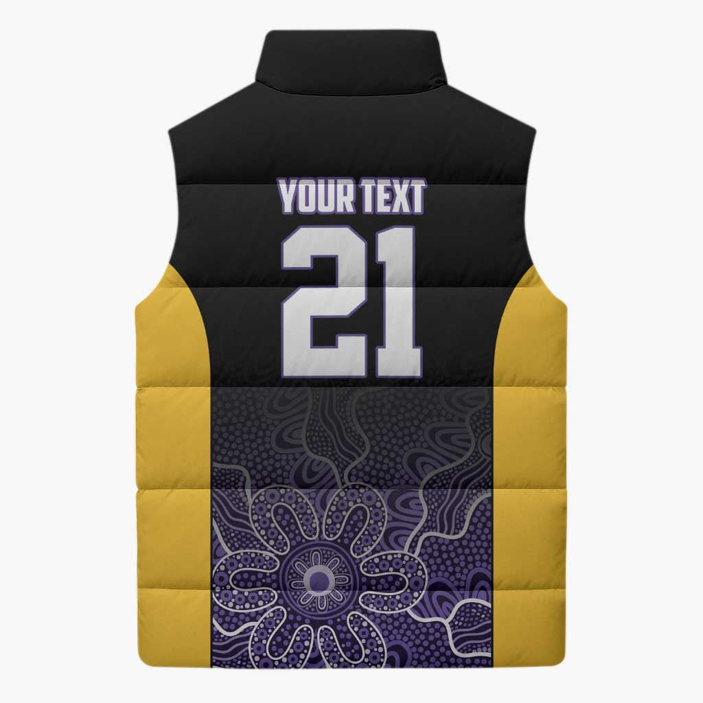 Basketball Custom Sydney Sleeveless Puffer Jacket Simple Australian Dot Art - Aussie Hoodie