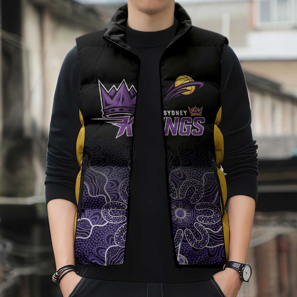 Basketball Custom Sydney Sleeveless Puffer Jacket Simple Australian Dot Art - Aussie Hoodie