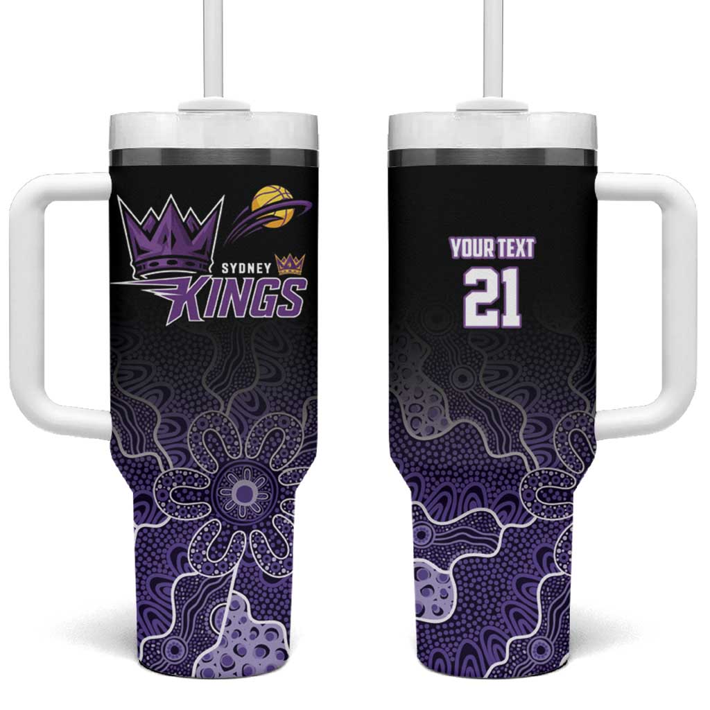 Basketball Custom Sydney Tumbler With Handle Simple Australian Dot Art - Aussie Hoodie