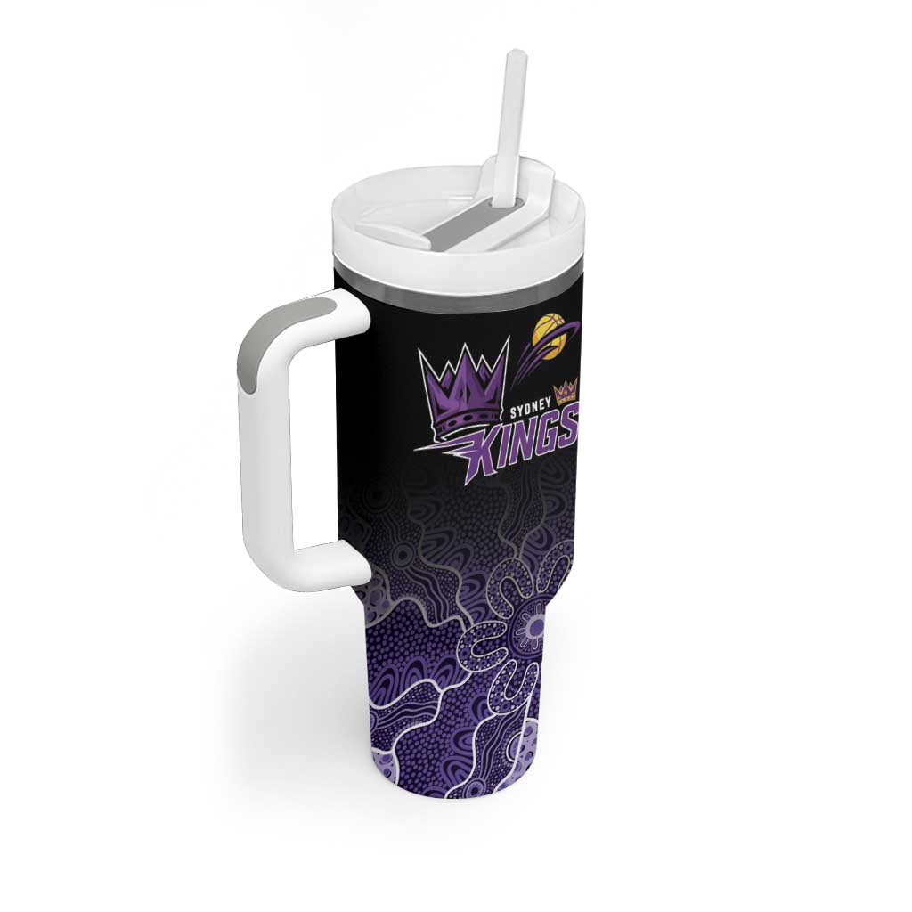 Basketball Custom Sydney Tumbler With Handle Simple Australian Dot Art - Aussie Hoodie