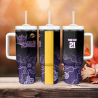 Basketball Custom Sydney Tumbler With Handle Simple Australian Dot Art - Aussie Hoodie