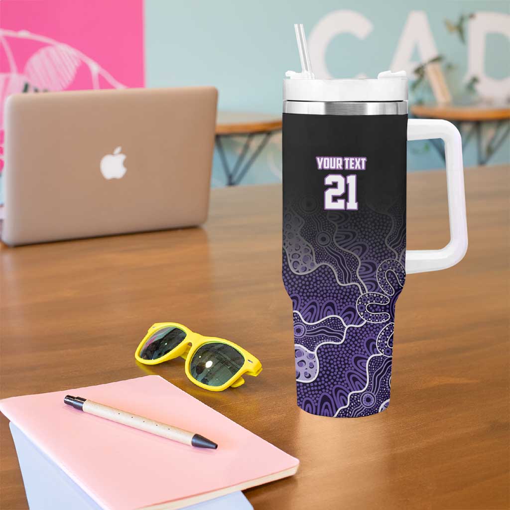 Basketball Custom Sydney Tumbler With Handle Simple Australian Dot Art - Aussie Hoodie