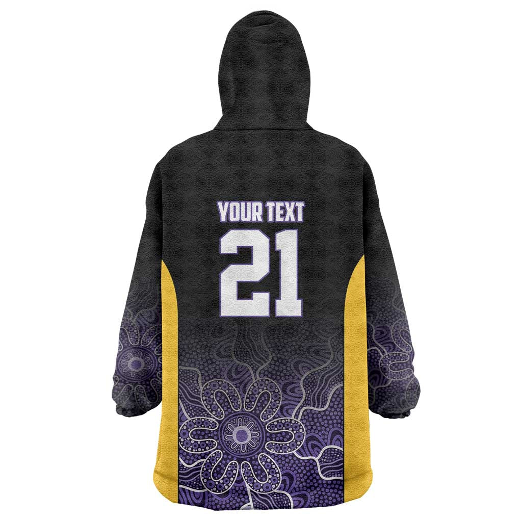 Basketball Custom Sydney Wearable Blanket Hoodie Simple Australian Dot Art - Aussie Hoodie