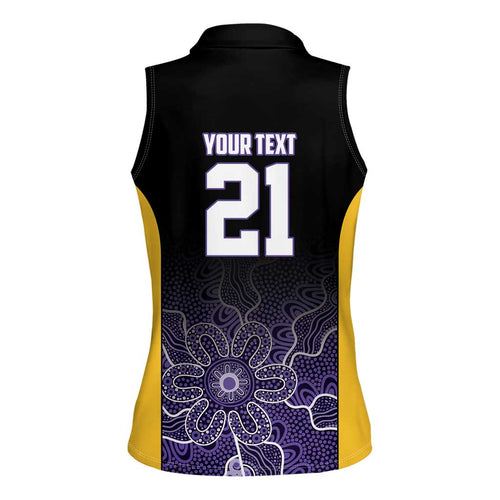 Basketball Custom Sydney Women Sleeveless Polo Shirt Simple Australian Dot Art - Aussie Hoodie