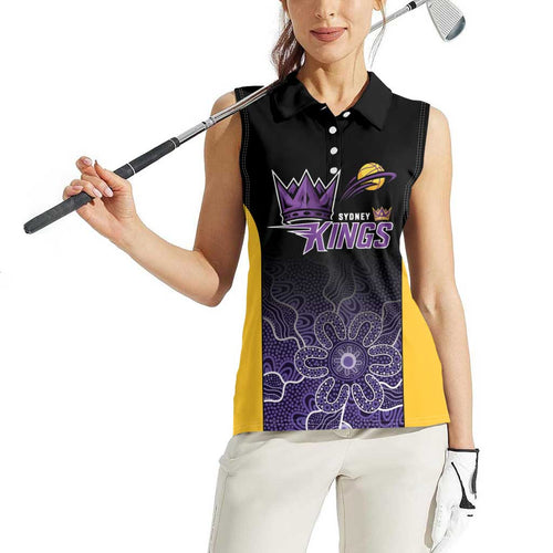 Basketball Custom Sydney Women Sleeveless Polo Shirt Simple Australian Dot Art - Aussie Hoodie
