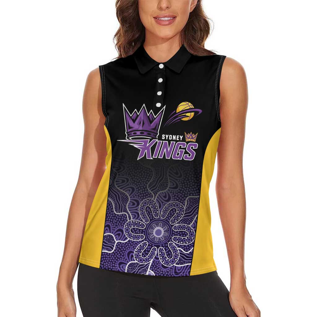 Basketball Custom Sydney Women Sleeveless Polo Shirt Simple Australian Dot Art - Aussie Hoodie