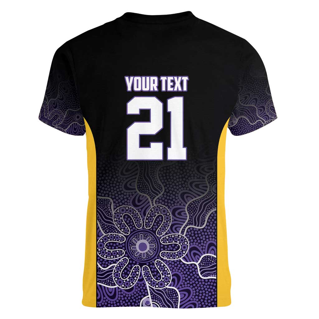 Basketball Custom Sydney Women V-Neck T-Shirt Simple Australian Dot Art - Aussie Hoodie