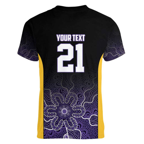 Basketball Custom Sydney Women V-Neck T-Shirt Simple Australian Dot Art - Aussie Hoodie