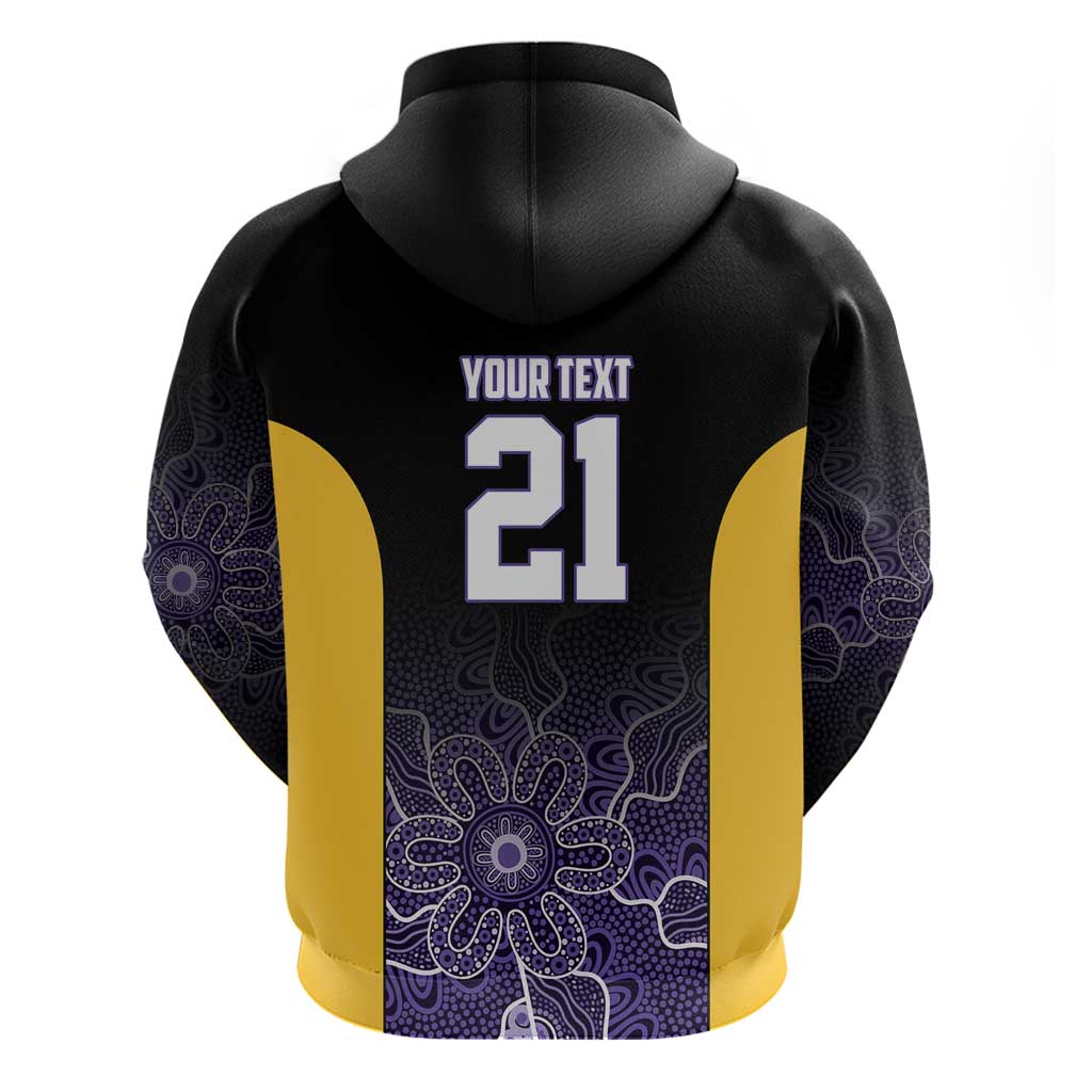 Basketball Custom Sydney Zip Hoodie Simple Australian Dot Art - Aussie Hoodie
