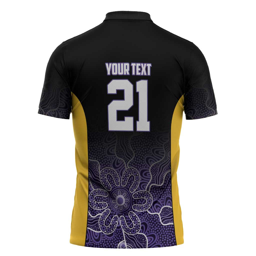 Basketball Custom Sydney Zipper Polo Shirt Simple Australian Dot Art - Aussie Hoodie