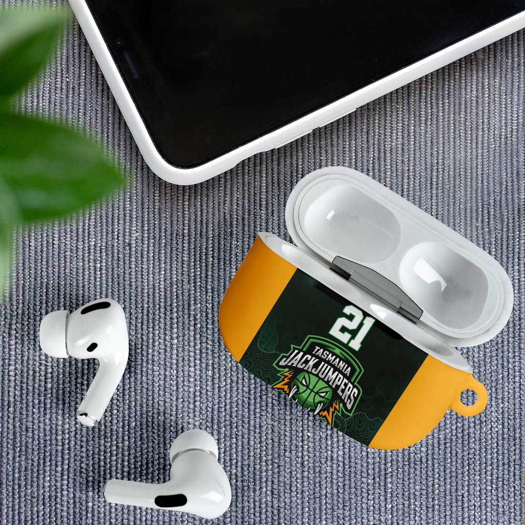 Basketball Custom Tasmania AirPods Case Simple Australian Dot Art - Aussie Hoodie