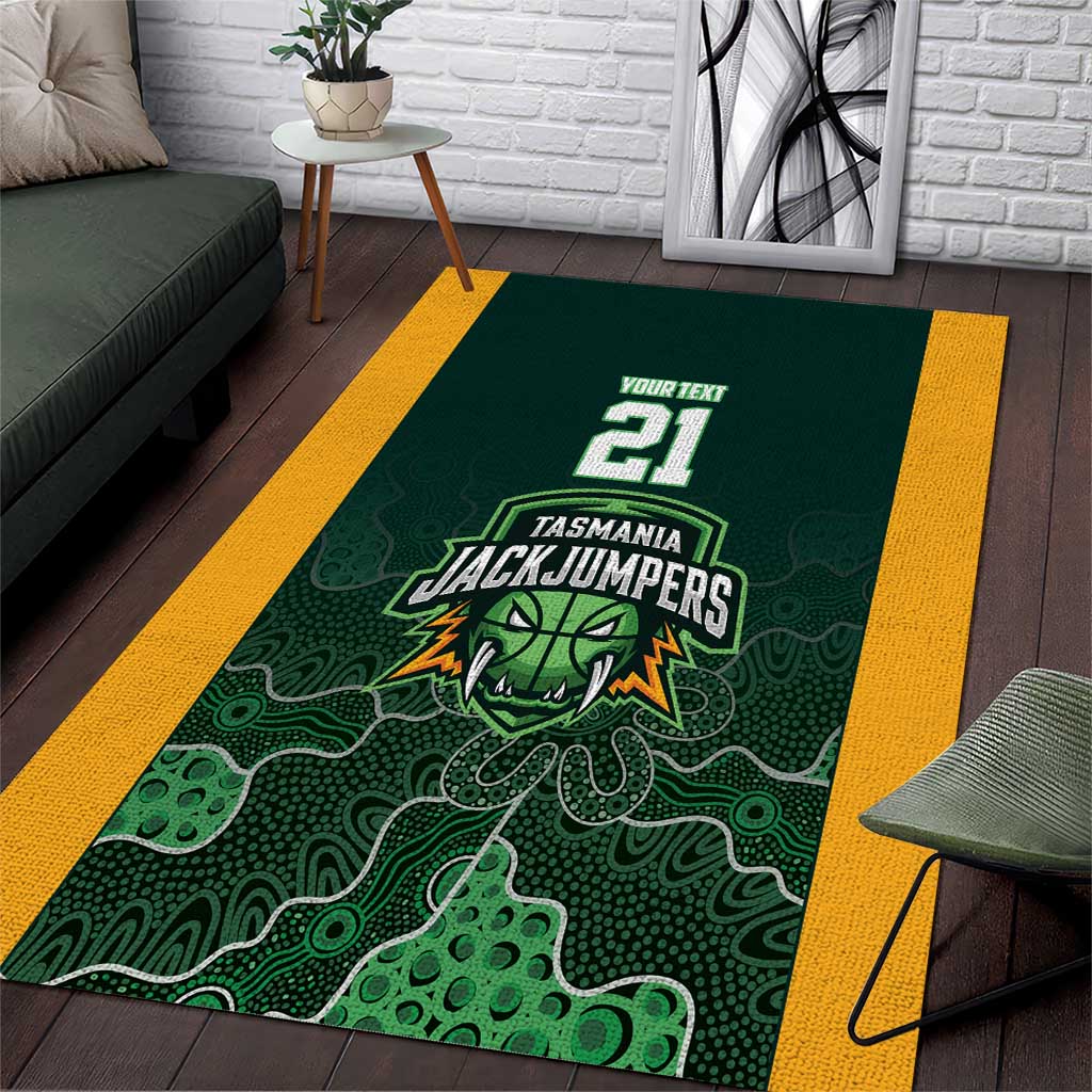 Basketball Custom Tasmania Area Rug Simple Australian Dot Art - Aussie Hoodie