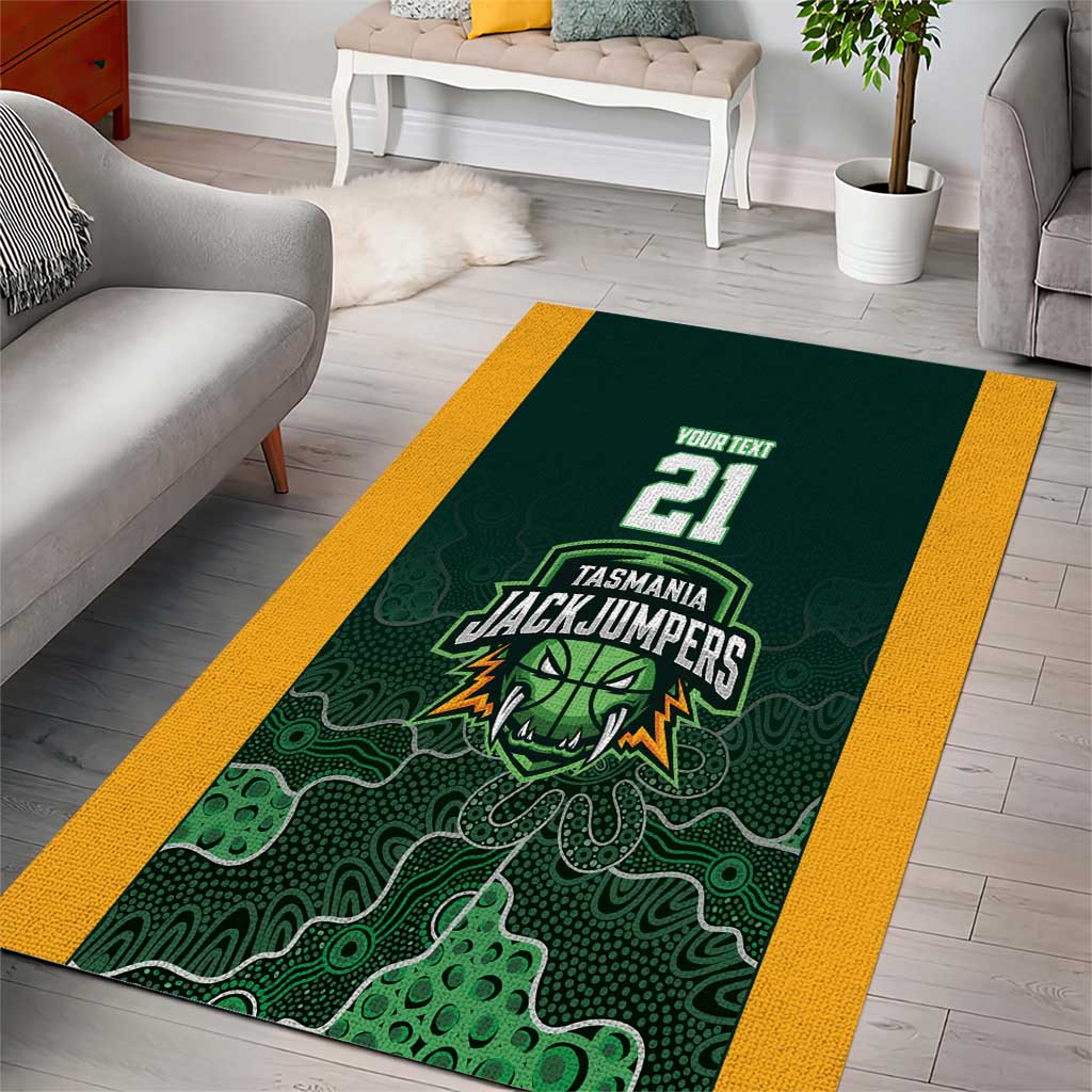 Basketball Custom Tasmania Area Rug Simple Australian Dot Art - Aussie Hoodie
