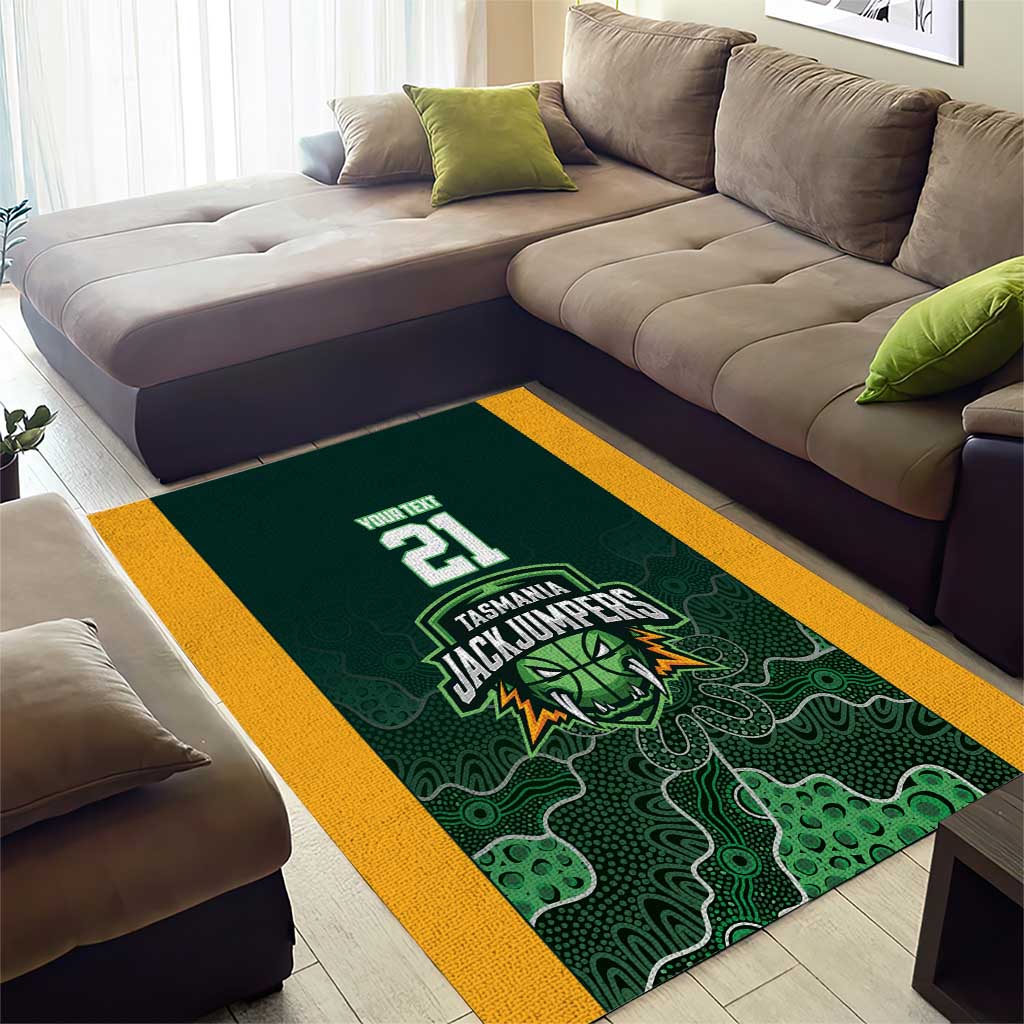 Basketball Custom Tasmania Area Rug Simple Australian Dot Art - Aussie Hoodie