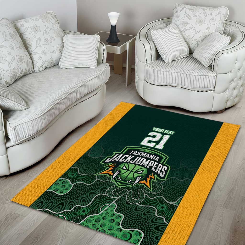 Basketball Custom Tasmania Area Rug Simple Australian Dot Art - Aussie Hoodie