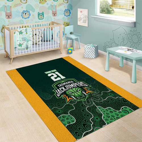 Basketball Custom Tasmania Area Rug Simple Australian Dot Art - Aussie Hoodie