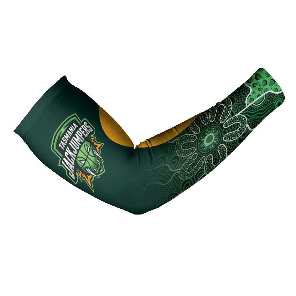 Basketball Custom Tasmania Arm Sleeves Simple Australian Dot Art - Aussie Hoodie