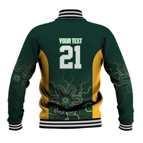 Basketball Custom Tasmania Baseball Jacket Simple Australian Dot Art - Aussie Hoodie