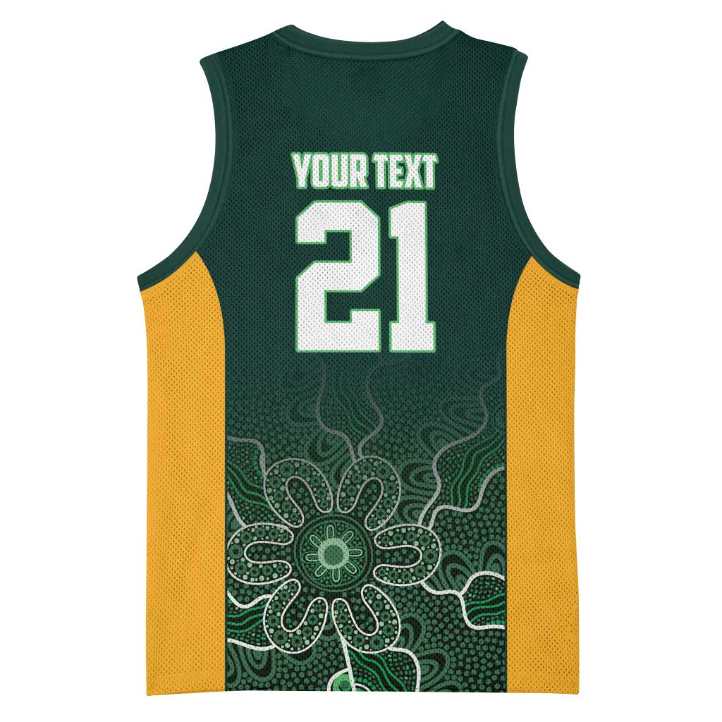Basketball Custom Tasmania Basketball Jersey Simple Australian Dot Art - Aussie Hoodie