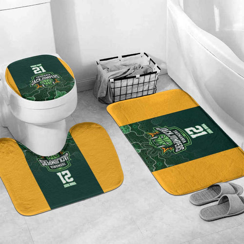 Basketball Custom Tasmania Bathroom Set Simple Australian Dot Art - Aussie Hoodie