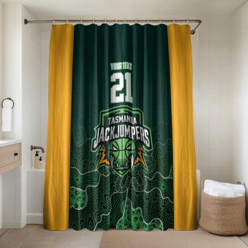 Basketball Custom Tasmania Bathroom Set Simple Australian Dot Art - Aussie Hoodie