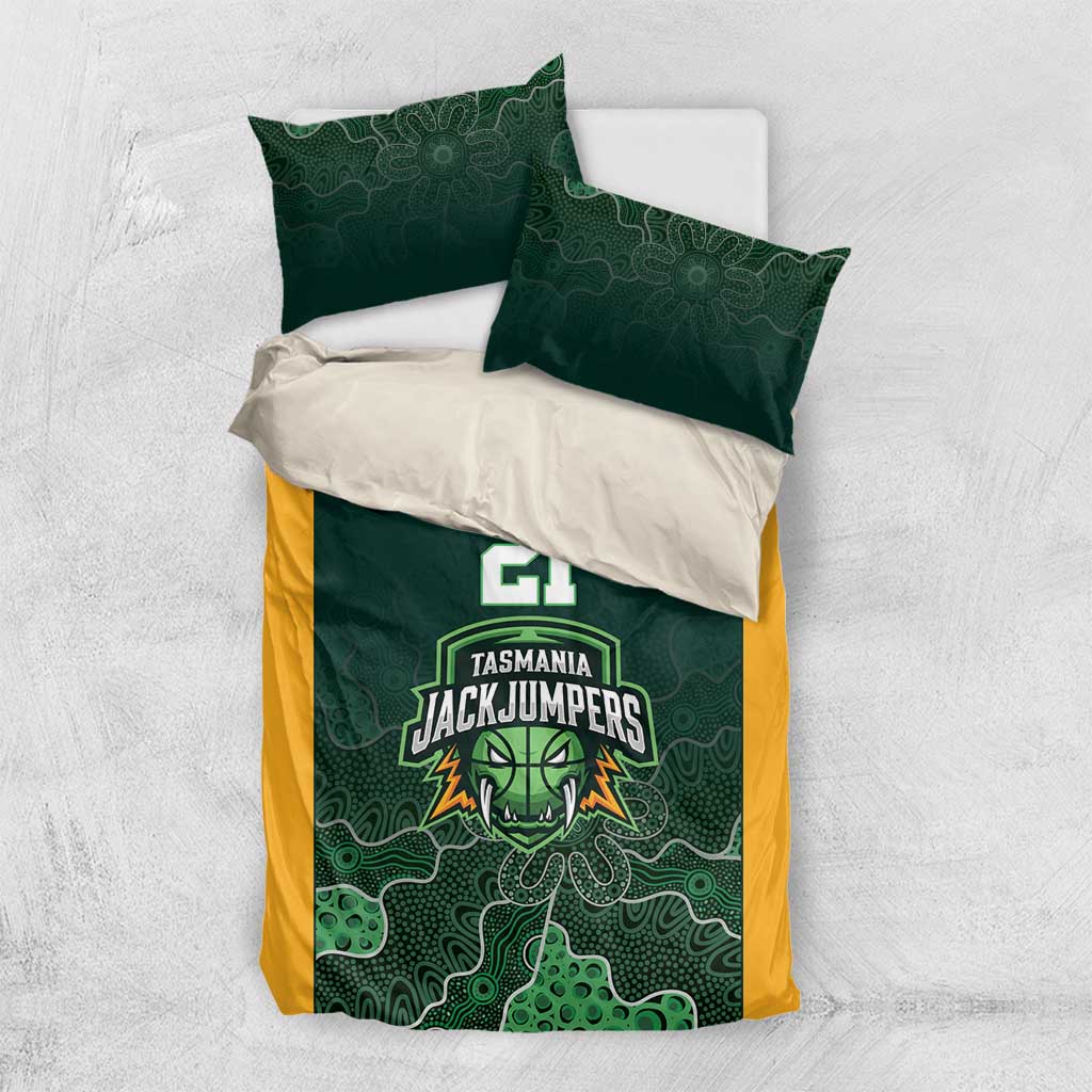 Basketball Custom Tasmania Bedding Set Simple Australian Dot Art - Aussie Hoodie