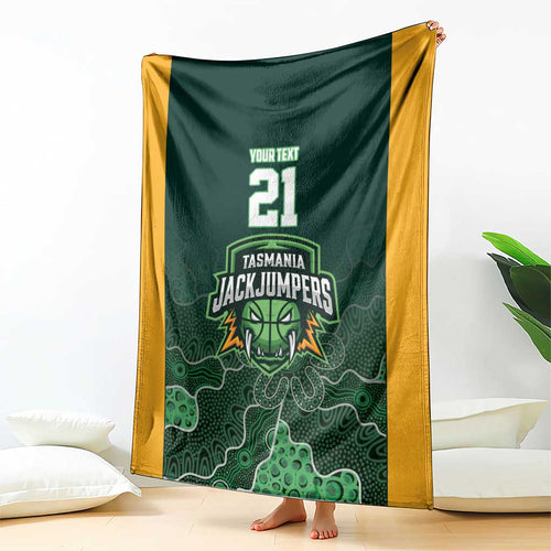 Basketball Custom Tasmania Blanket Simple Australian Dot Art - Aussie Hoodie