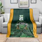 Basketball Custom Tasmania Blanket Simple Australian Dot Art - Aussie Hoodie