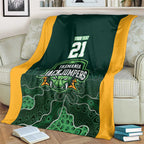 Basketball Custom Tasmania Blanket Simple Australian Dot Art - Aussie Hoodie