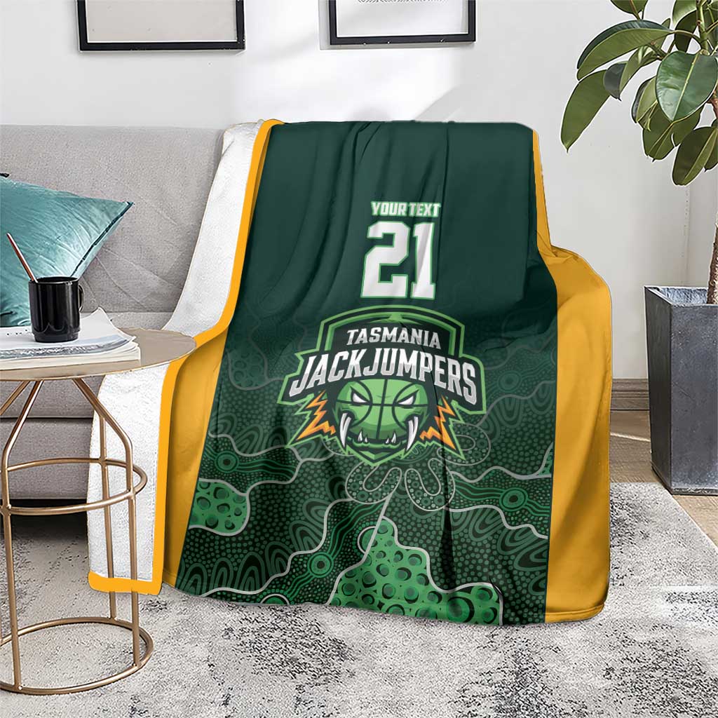 Basketball Custom Tasmania Blanket Simple Australian Dot Art - Aussie Hoodie