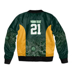 Basketball Custom Tasmania Bomber Jacket Simple Australian Dot Art - Aussie Hoodie