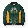 Basketball Custom Tasmania Bomber Puffer Jacket Simple Australian Dot Art - Aussie Hoodie