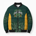 Basketball Custom Tasmania Bomber Puffer Jacket Simple Australian Dot Art - Aussie Hoodie