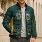 Basketball Custom Tasmania Bomber Puffer Jacket Simple Australian Dot Art - Aussie Hoodie