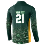 Basketball Custom Tasmania Button Sweatshirt Simple Australian Dot Art - Aussie Hoodie
