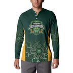 Basketball Custom Tasmania Button Sweatshirt Simple Australian Dot Art - Aussie Hoodie