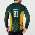 Basketball Custom Tasmania Button Sweatshirt Simple Australian Dot Art - Aussie Hoodie