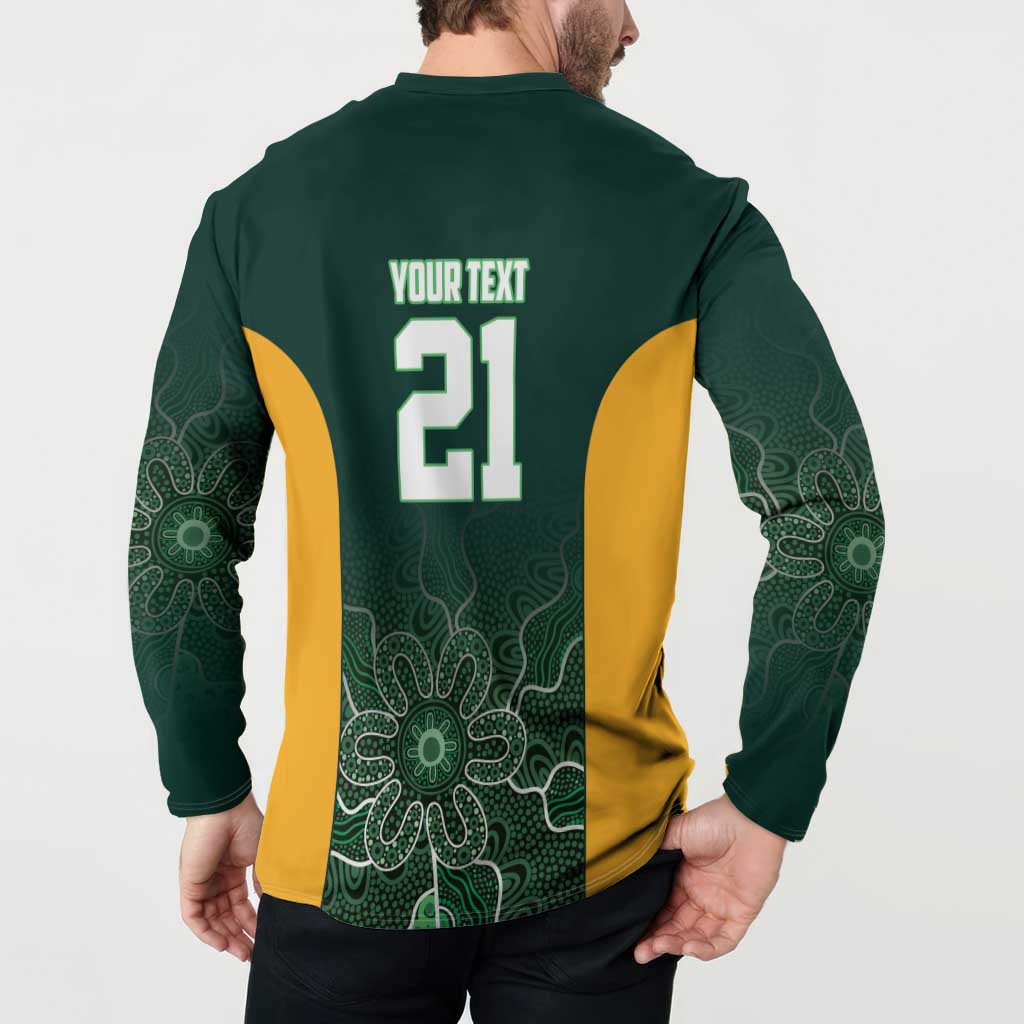 Basketball Custom Tasmania Button Sweatshirt Simple Australian Dot Art - Aussie Hoodie