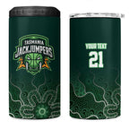 Basketball Custom Tasmania 4 in 1 Can Cooler Tumbler Simple Australian Dot Art - Aussie Hoodie