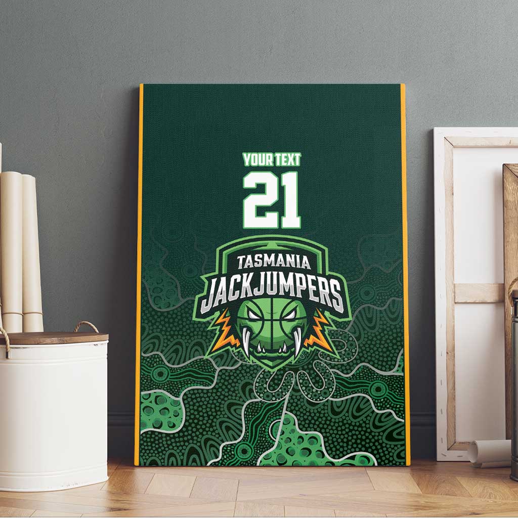 Basketball Custom Tasmania Canvas Wall Art Simple Australian Dot Art - Aussie Hoodie