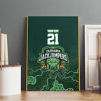 Basketball Custom Tasmania Canvas Wall Art Simple Australian Dot Art - Aussie Hoodie