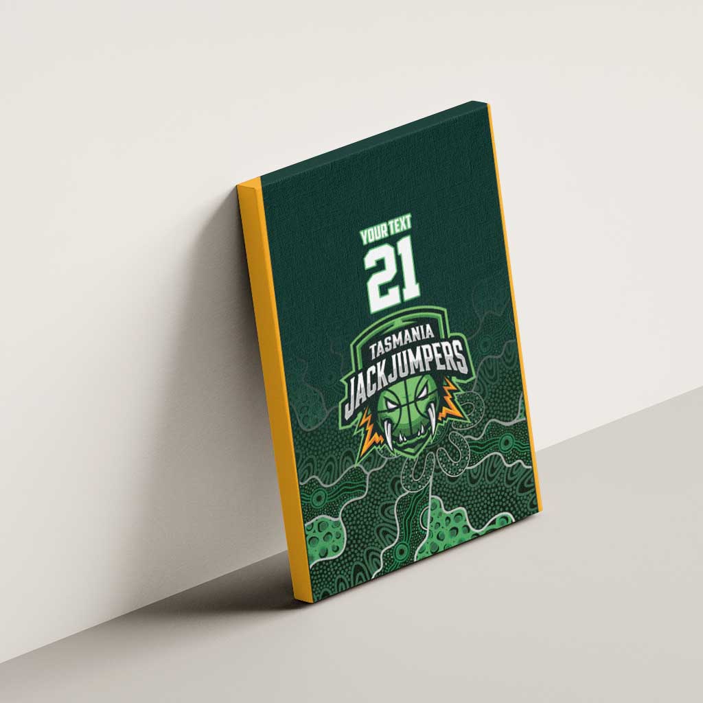Basketball Custom Tasmania Canvas Wall Art Simple Australian Dot Art - Aussie Hoodie