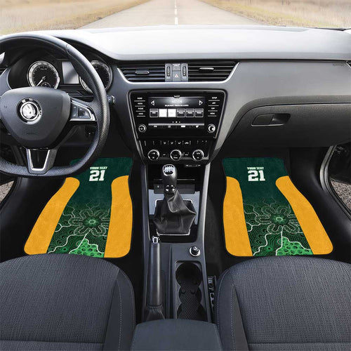 Basketball Custom Tasmania Car Mats Simple Australian Dot Art - Aussie Hoodie