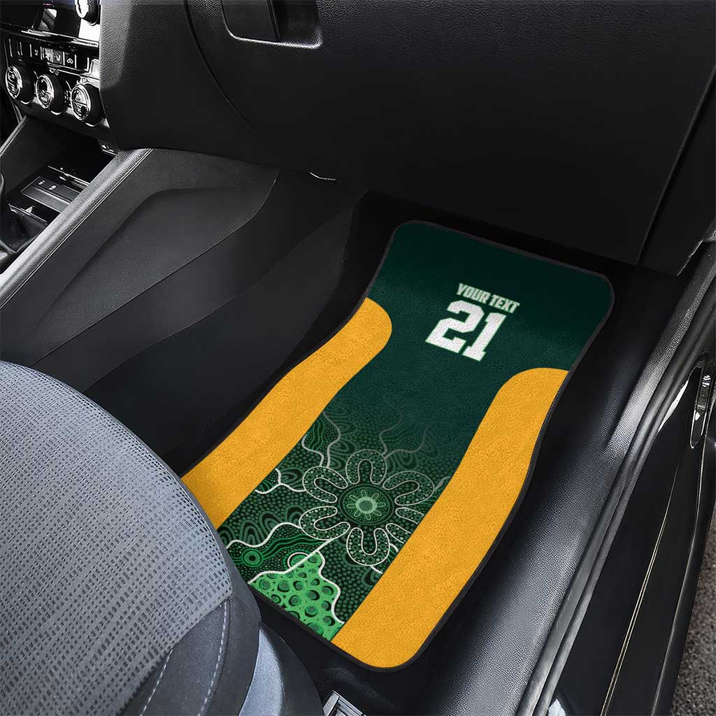 Basketball Custom Tasmania Car Mats Simple Australian Dot Art - Aussie Hoodie