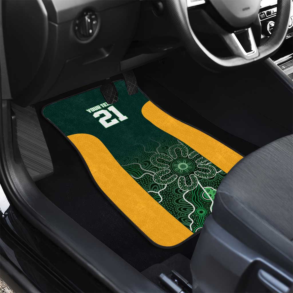 Basketball Custom Tasmania Car Mats Simple Australian Dot Art - Aussie Hoodie