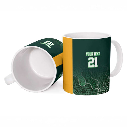 Basketball Custom Tasmania Ceramic Mug Simple Australian Dot Art - Aussie Hoodie